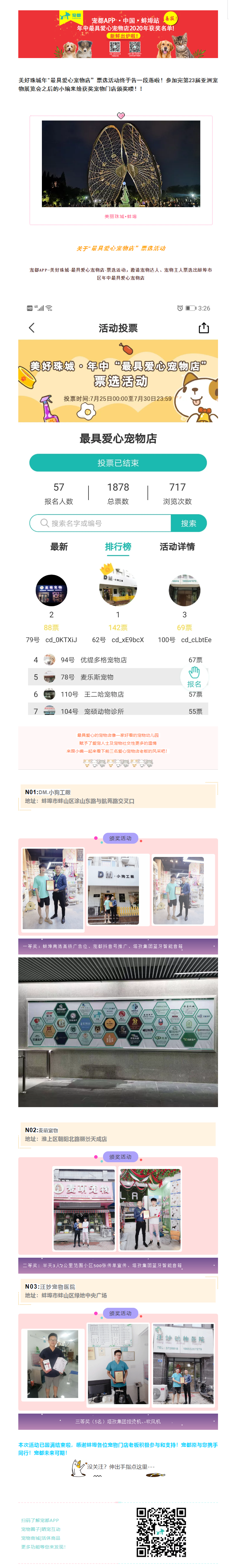 喜报！2020年宠都APP•中国•美丽珠城•蚌埠站---最具爱心宠物店获奖名单新鲜出炉啦！
